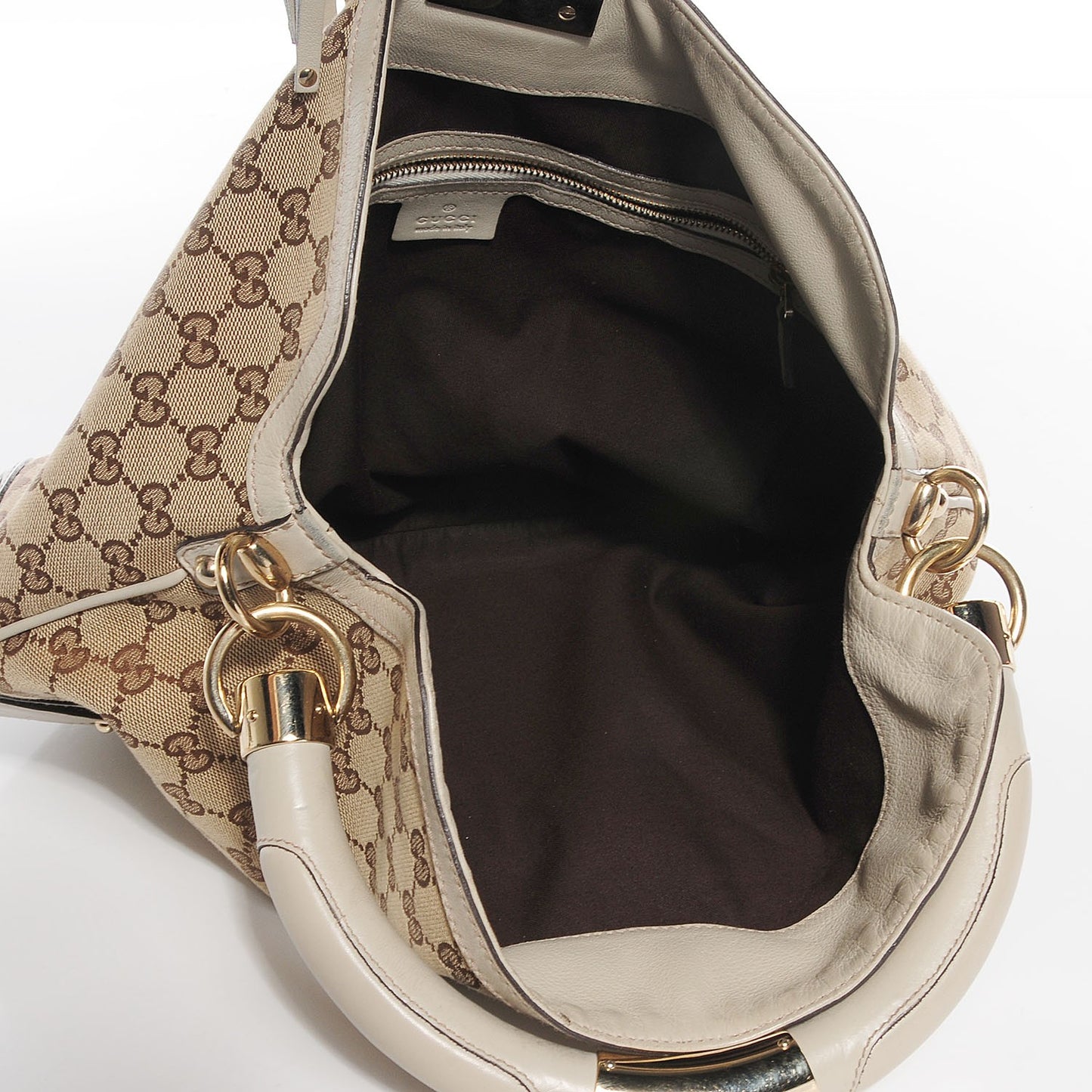 Monogram Medium Indy Top Handle Hobo Off White