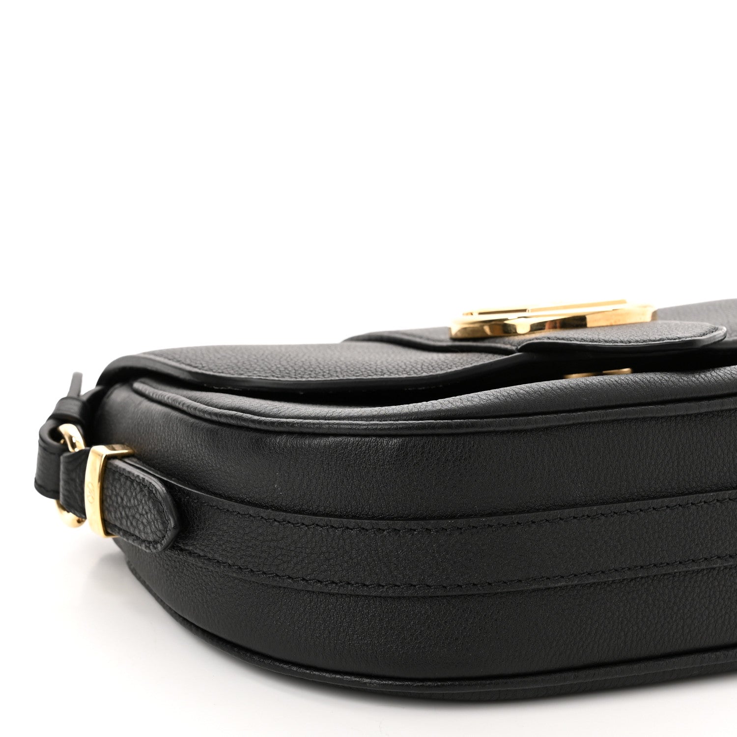 Louis Vuitton Grained Calfskin LV Pont 9 Soft MM Black 9 of 10