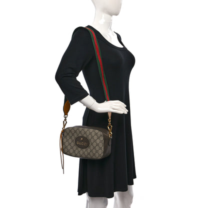 Gucci GG Supreme Monogram Web Neo Vintage Shoulder Bag Beige New Acero Crop 2 of 12