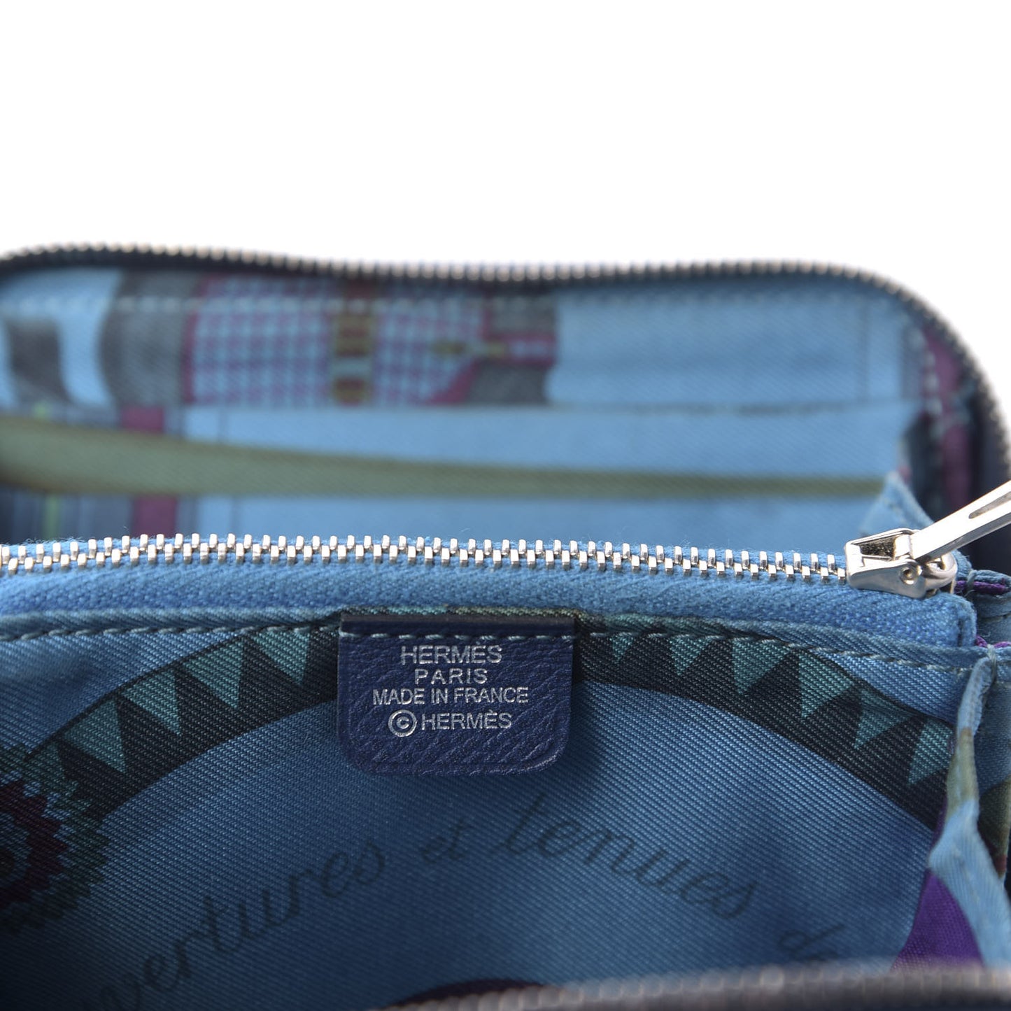 Epsom Silk'in Compact Wallet Bleu Indigo