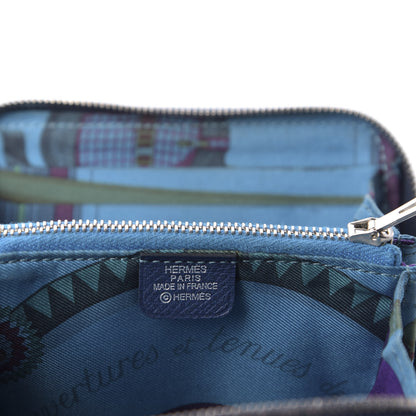 Hermes Epsom Silk'in Compact Wallet Bleu Indigo 6 of 7