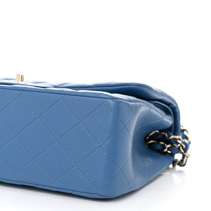 Chanel Caviar Quilted Jumbo Double Flap Blue 10 of 10