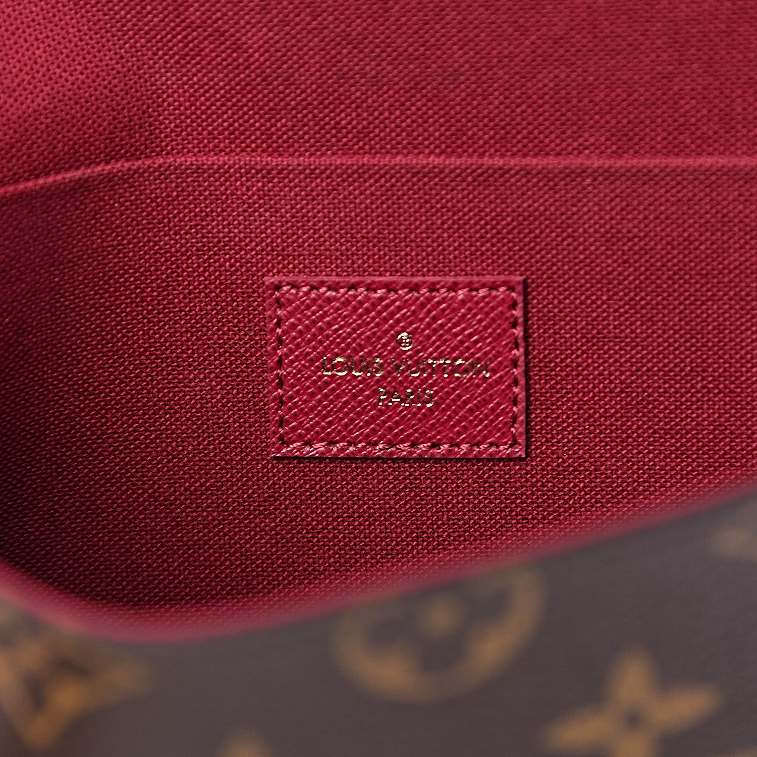 Louis Vuitton Monogram Pochette Felicie Chain Wallet Fuchsia 7 of 12
