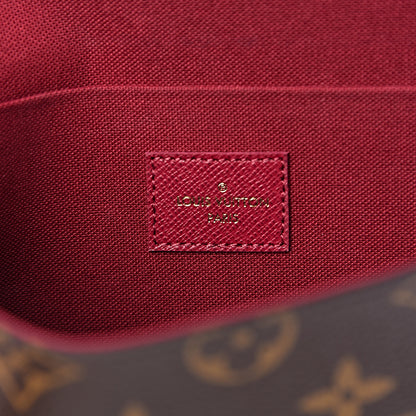 Louis Vuitton Monogram Pochette Felicie Chain Wallet Fuchsia 7 of 12
