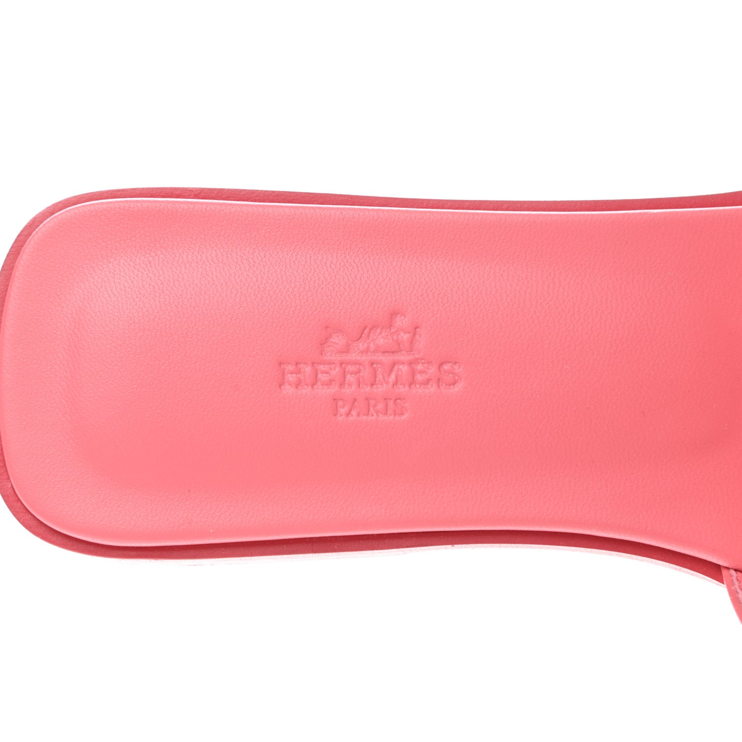 Hermes Box Calfskin Oran Sandals 39 Rose Boise 7 of 9