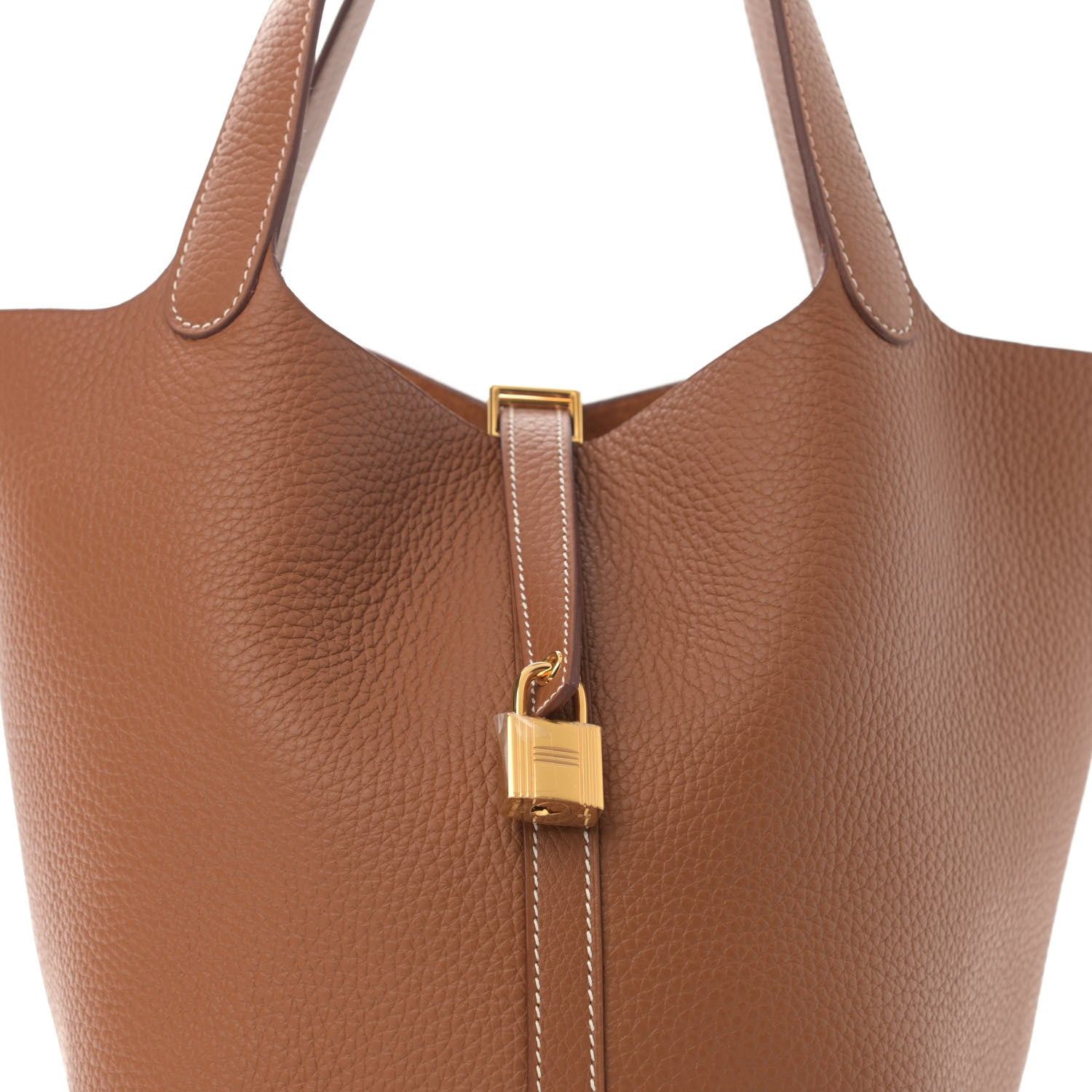 Hermes Taurillon Clemence Picotin Lock 22 MM Gold 8 of 9