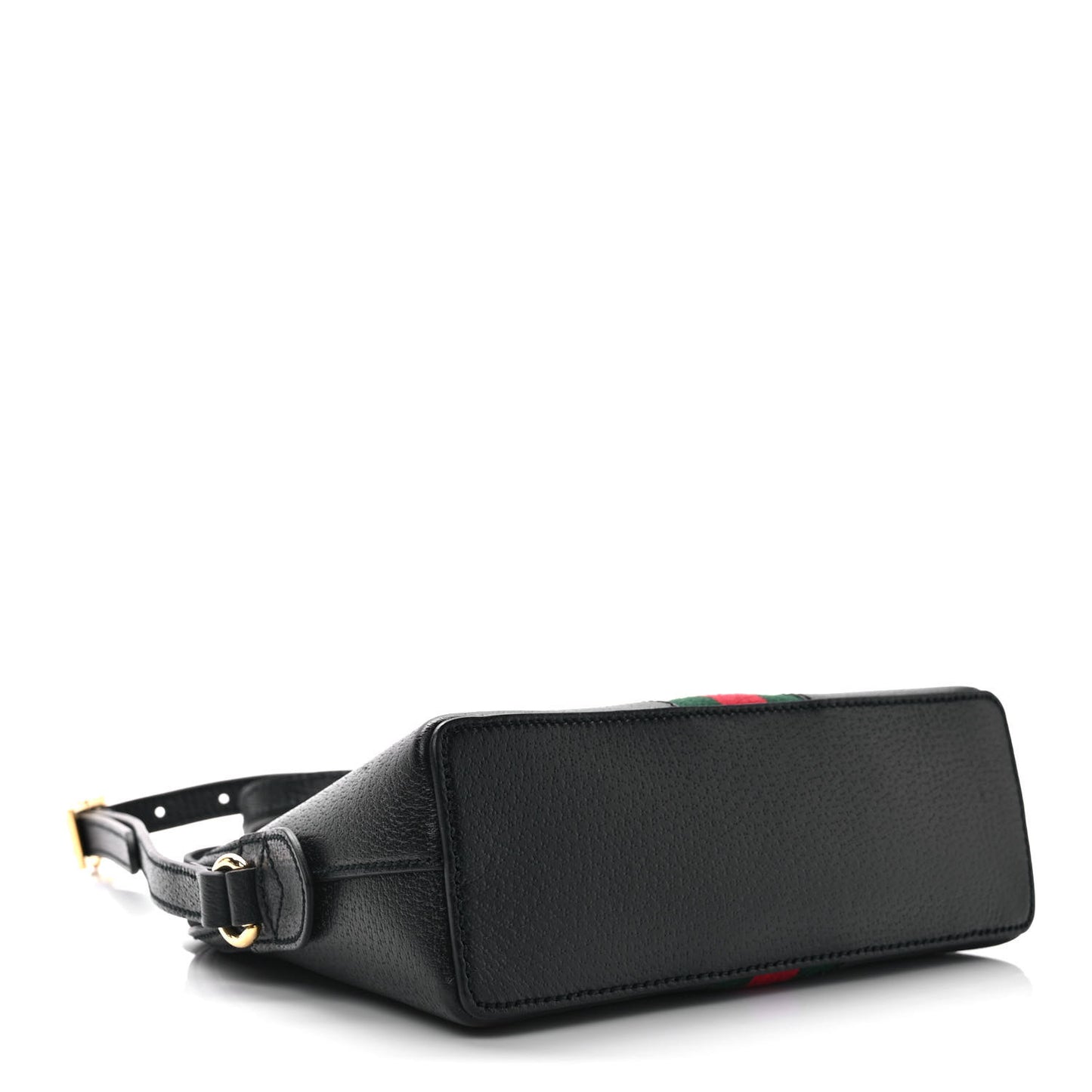 Calfskin GG Web Small Ophidia Dome Shoulder Bag Black