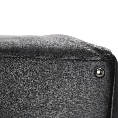 Fendi Goatskin Large Peekaboo Iconic Satchel Black 5 of 5