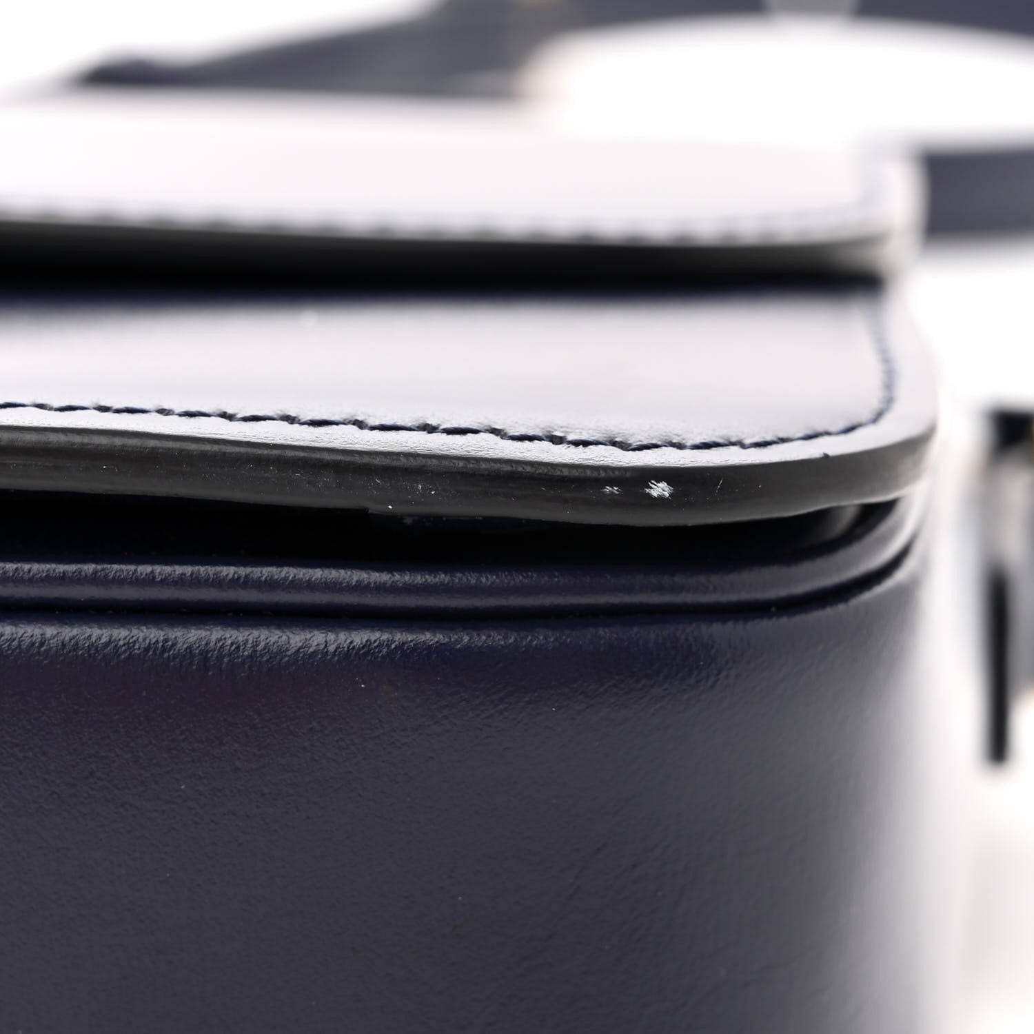 Celine Shiny Calfskin Small Triomphe Dark Blue 10 of 10