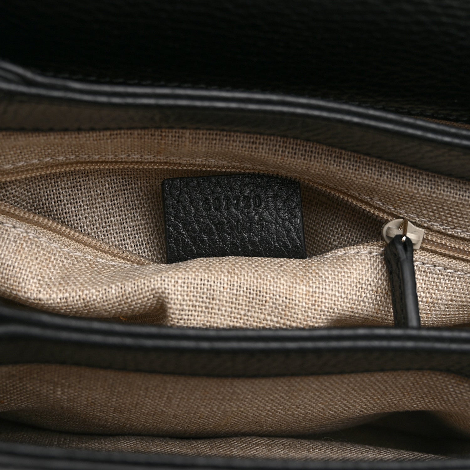 Gucci Dollar Calfskin Interlocking G Crossbody Bag Black 7 of 11