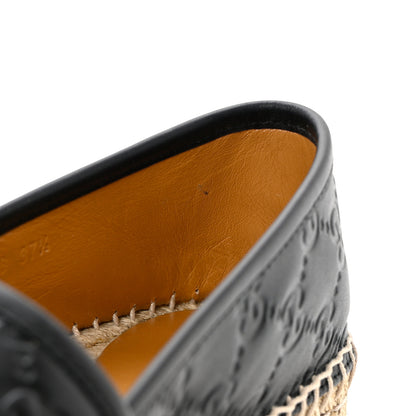 Gucci Guccissima Signature Espadrilles 37.5 Black 10 of 11