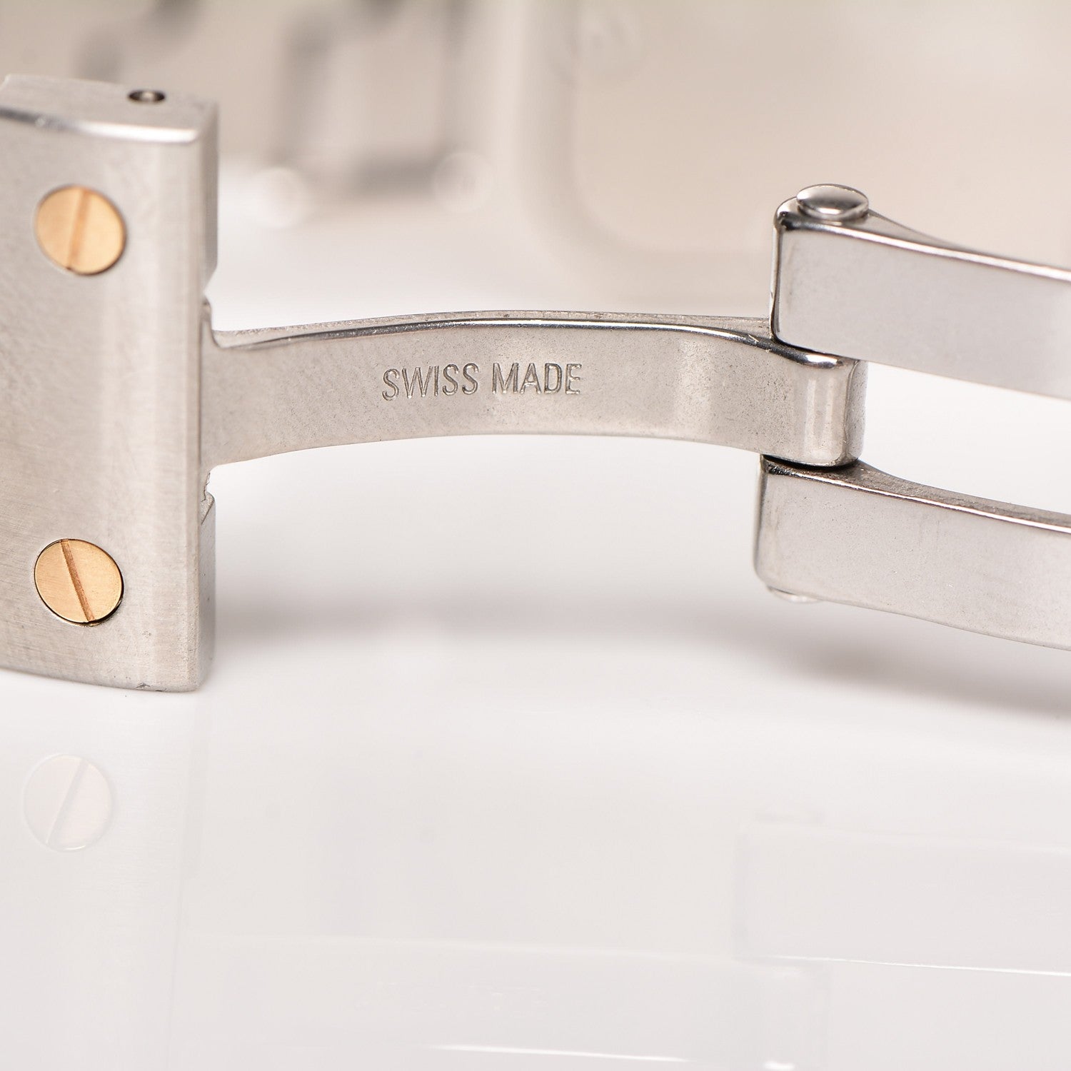 Cartier Stainless Steel 18K Yellow Gold 29mm Santos De Galbee Quartz Watch 8 of 10