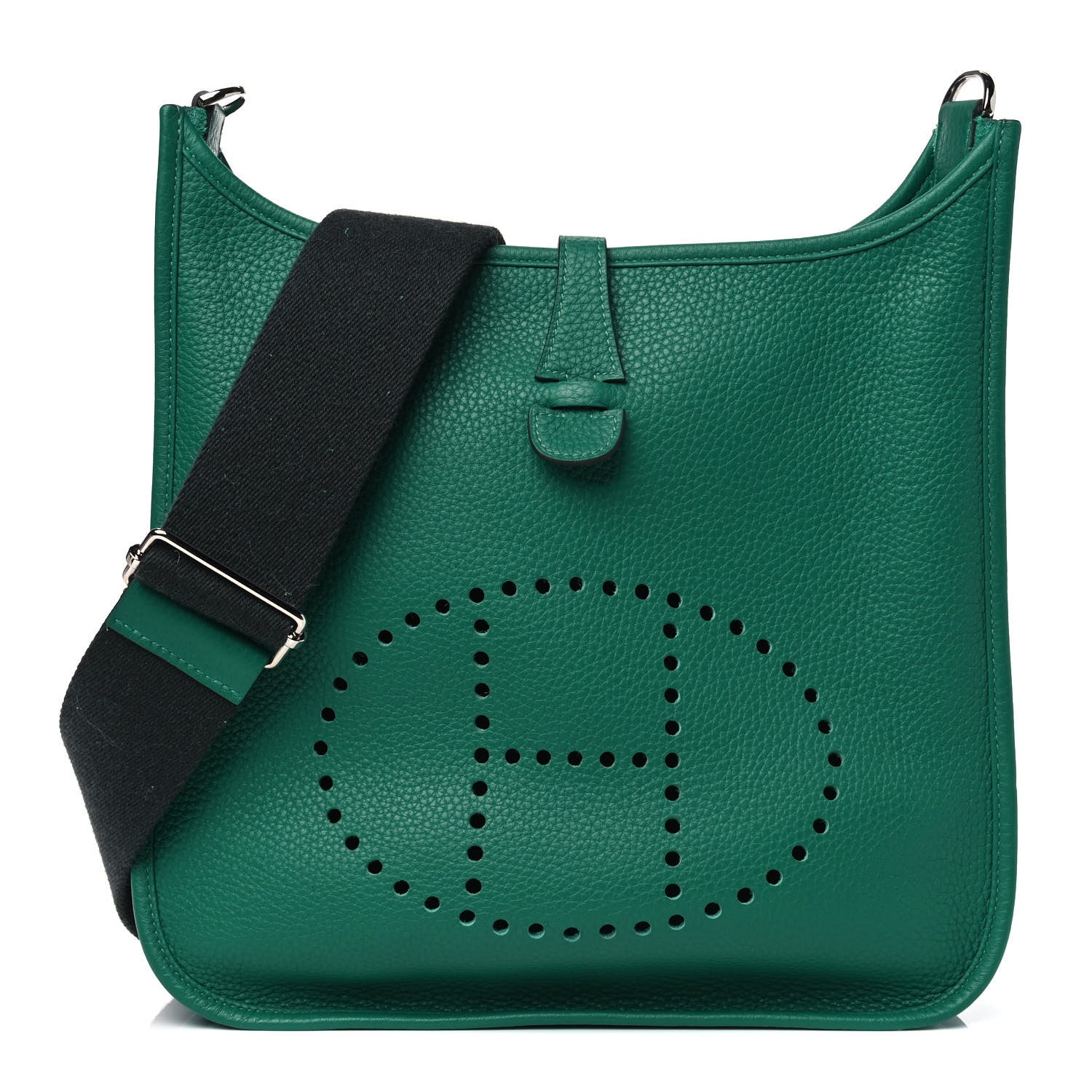 Hermes Taurillon Clemence Evelyne III PM Vert Vertigo Vert Fonce 1 of 4