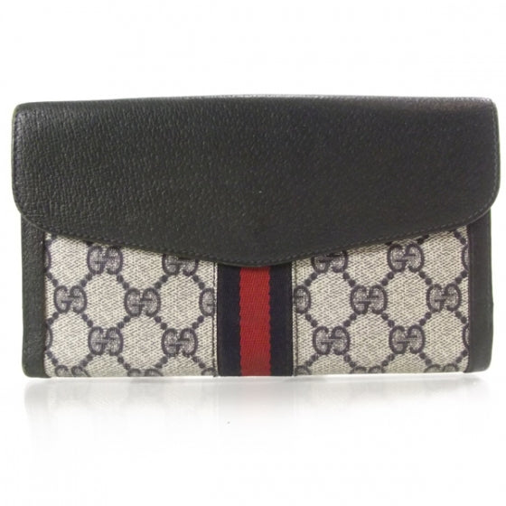 Monogram Wallet Navy