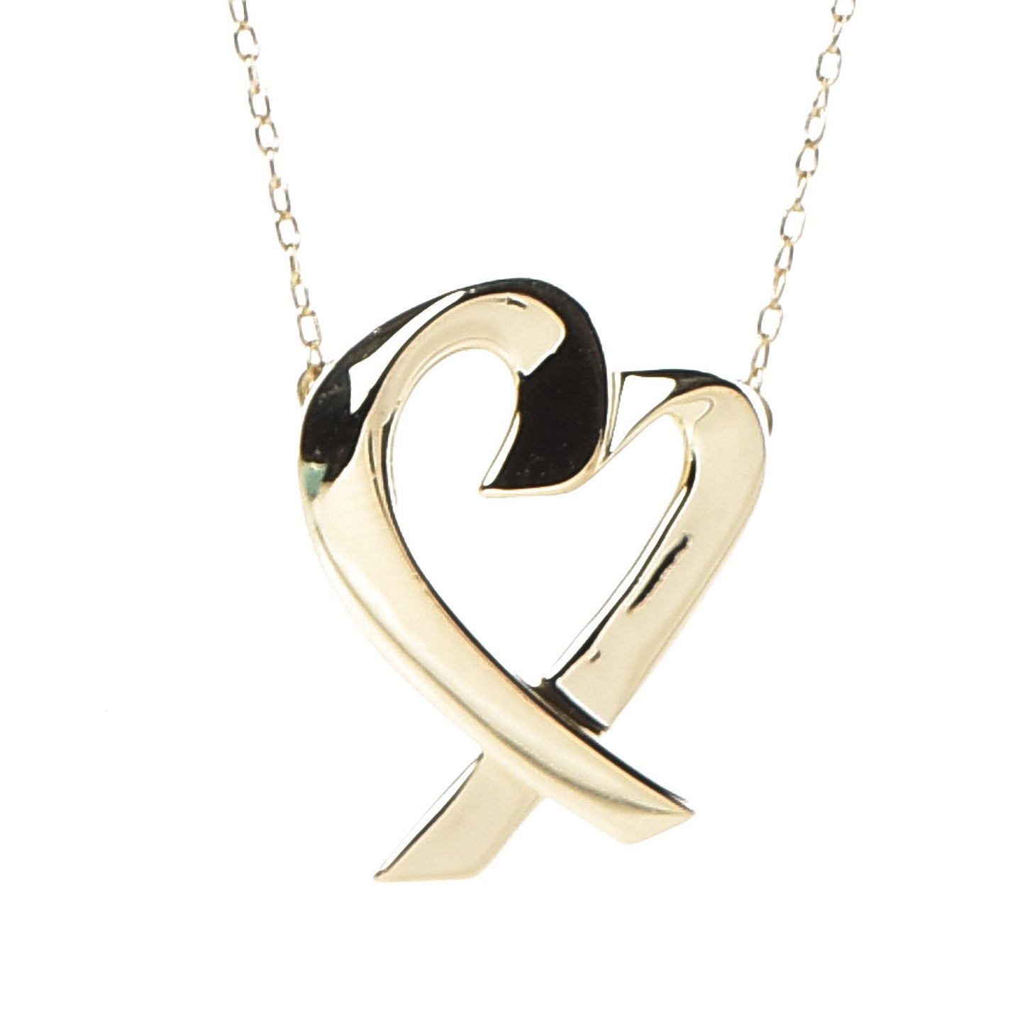 18K Yellow Gold Paloma Picasso Loving Heart Necklace