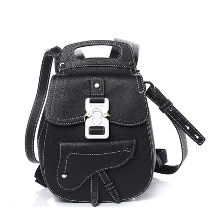 Christian Dior Calfskin Saddle Backpack Black 1 of 10