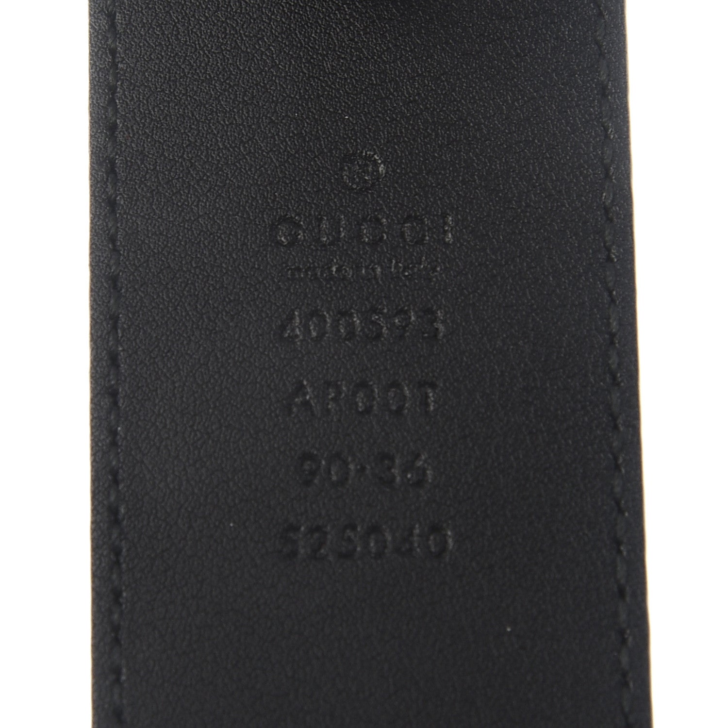 Gucci Calfskin Double G 40mm Belt 90 36 Black 3 of 7