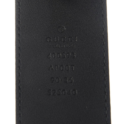 Gucci Calfskin Double G 40mm Belt 90 36 Black 3 of 7
