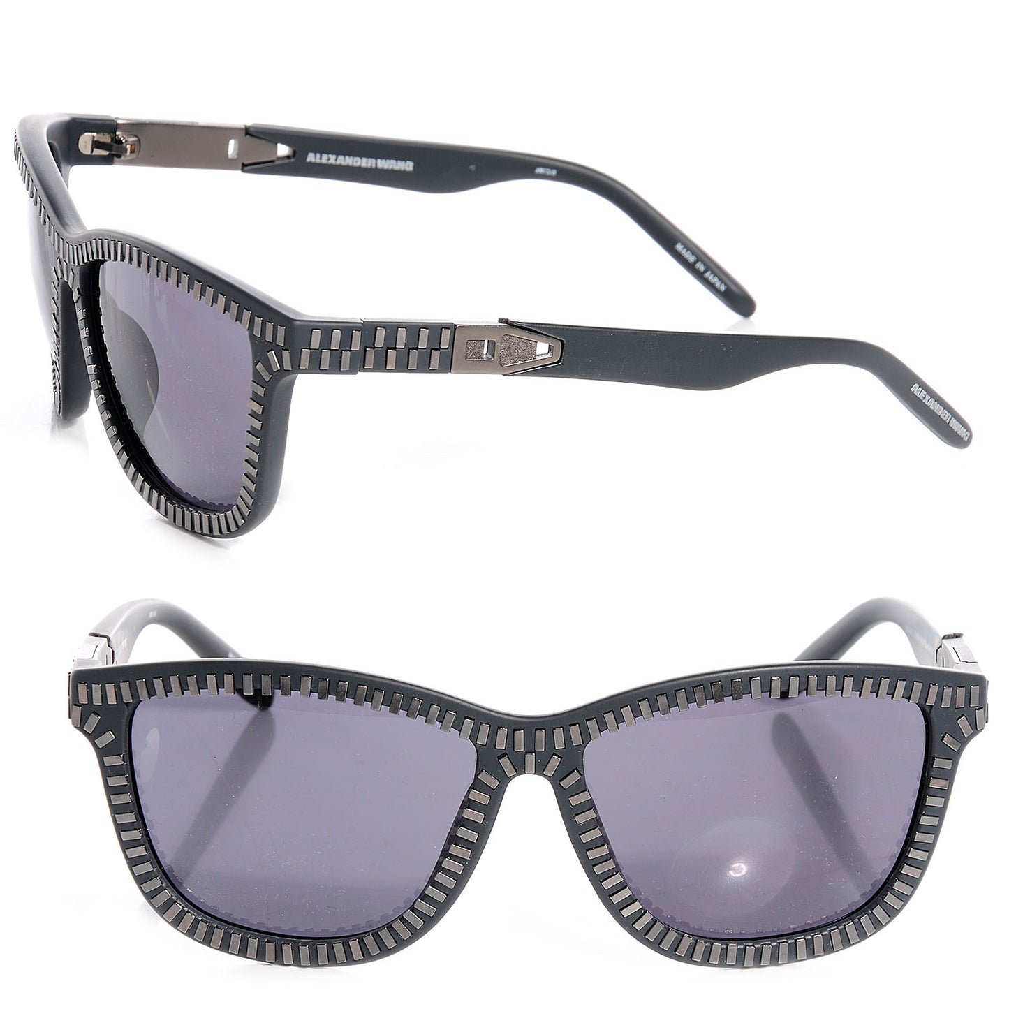 Zipper Frame Sunglasses AW3C8SUN Dark Grey
