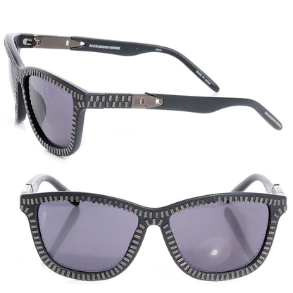 Alexander Wang Zipper Frame Sunglasses AW3C8SUN Dark Grey 1 of 7