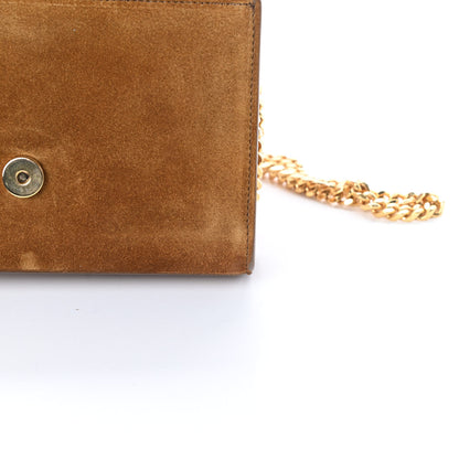 Saint Laurent Suede Small Classic Monogram Kate Tassel Satchel Light Ochre 12 of 17