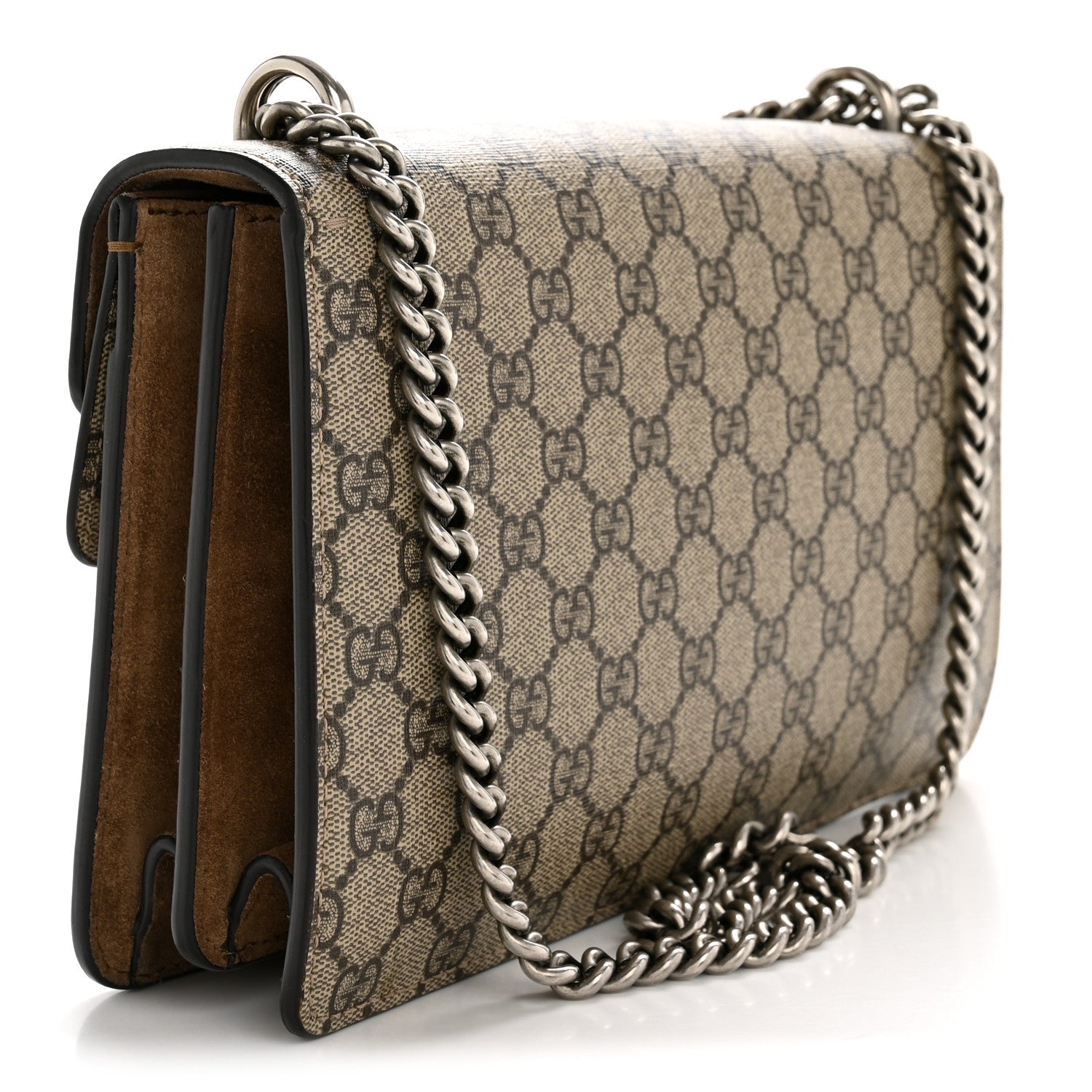 Gucci GG Supreme Monogram Small Dionysus Shoulder Bag Taupe 3 of 12