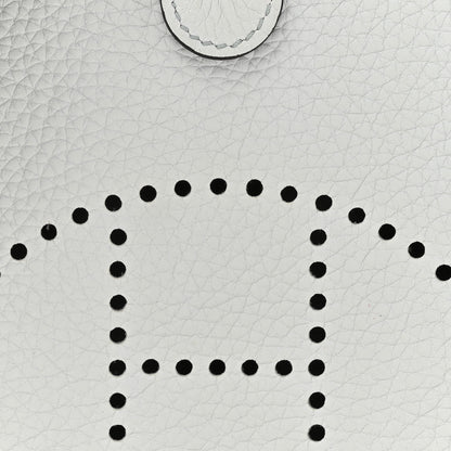 Hermes Taurillon Clemence Amazone Evelyne TPM Bleu Pale Etain 8 of 11