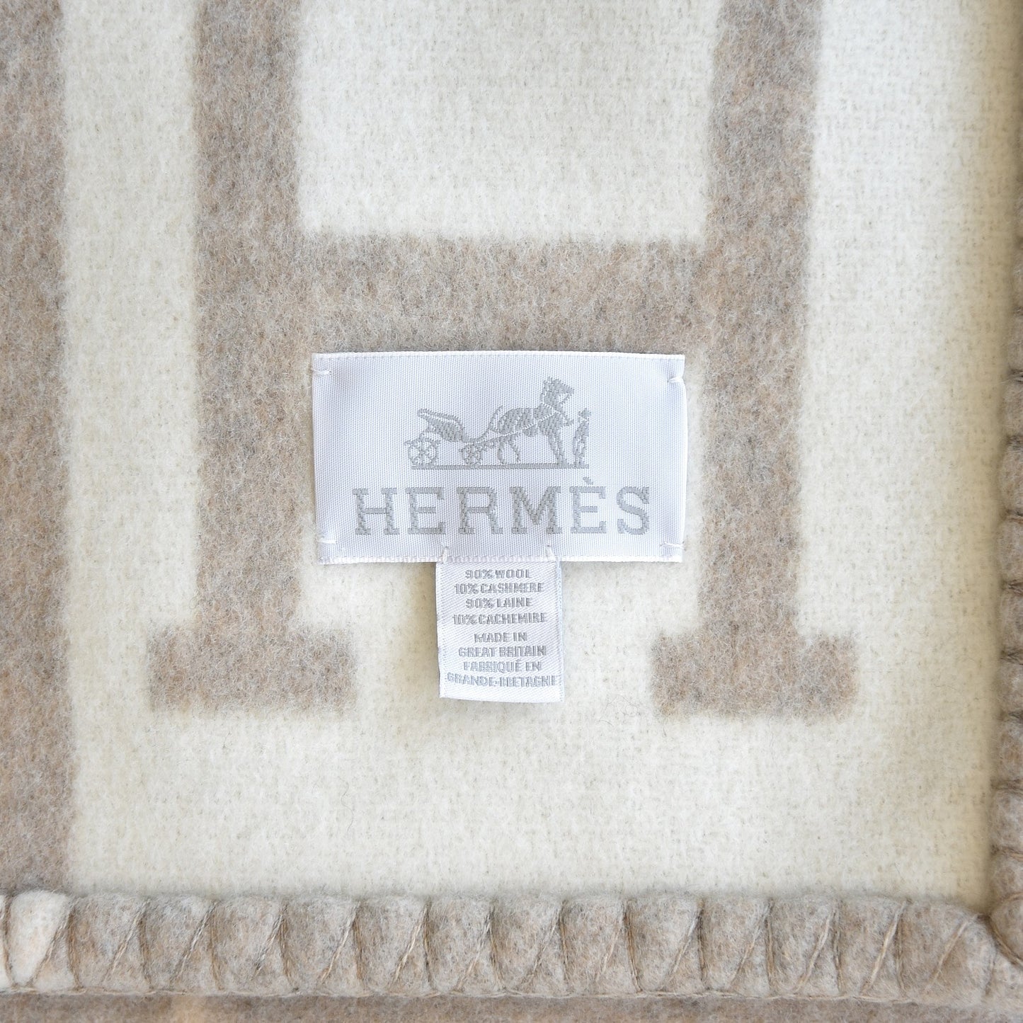Wool Cashmere Avalon III Blanket Coco Camomille