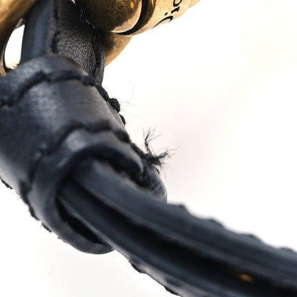 Christian Dior Canvas Embroidered Shoulder Strap Black 4 of 4