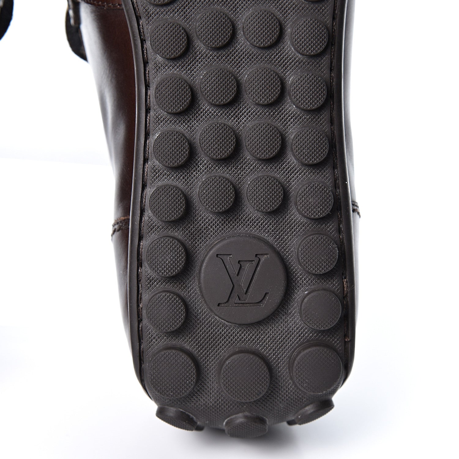 Louis Vuitton Calfskin Hockenheim Loafers 7.5 Brown 9 of 10