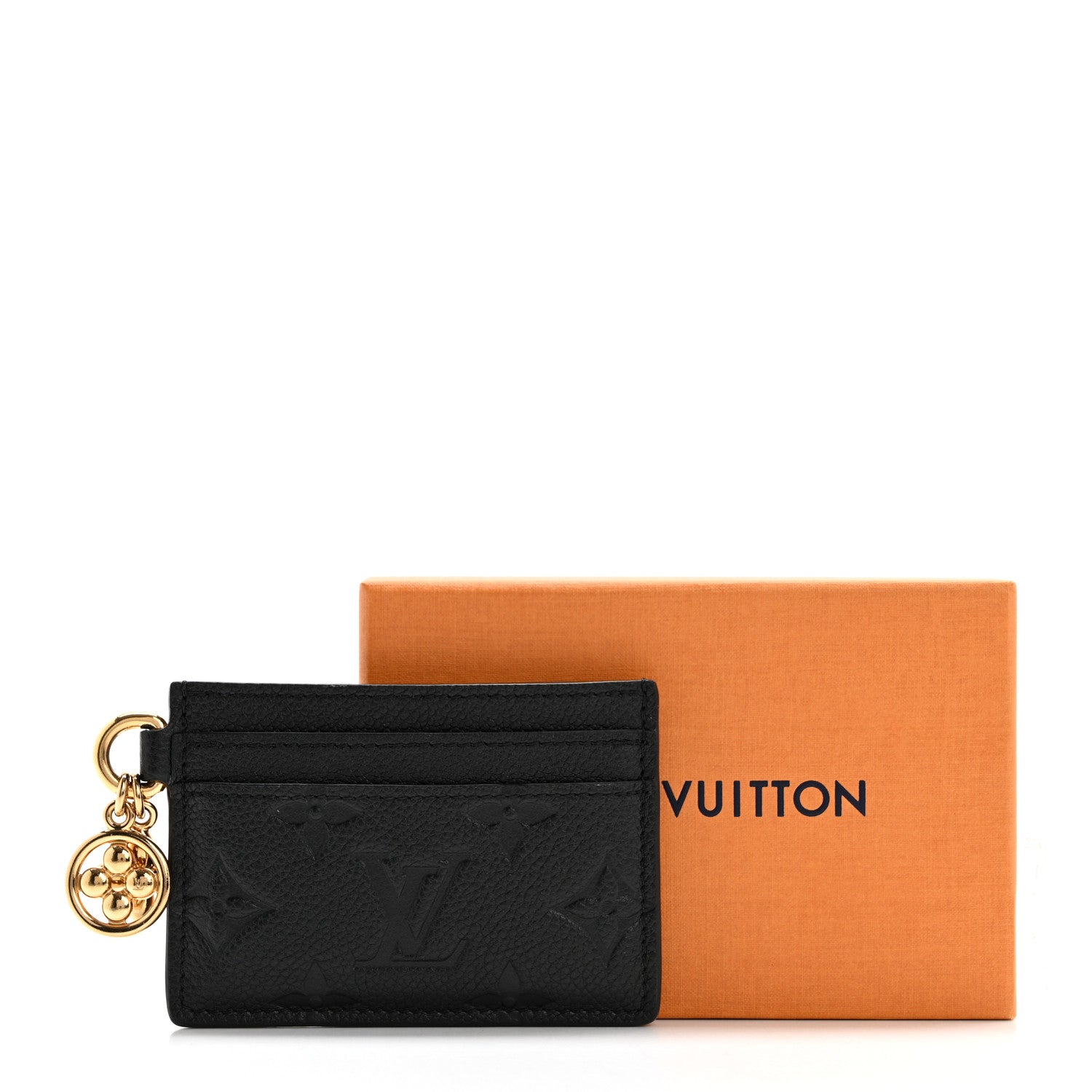 Louis Vuitton Empreinte Monogram LV Charms Card Holder Black 7 of 7