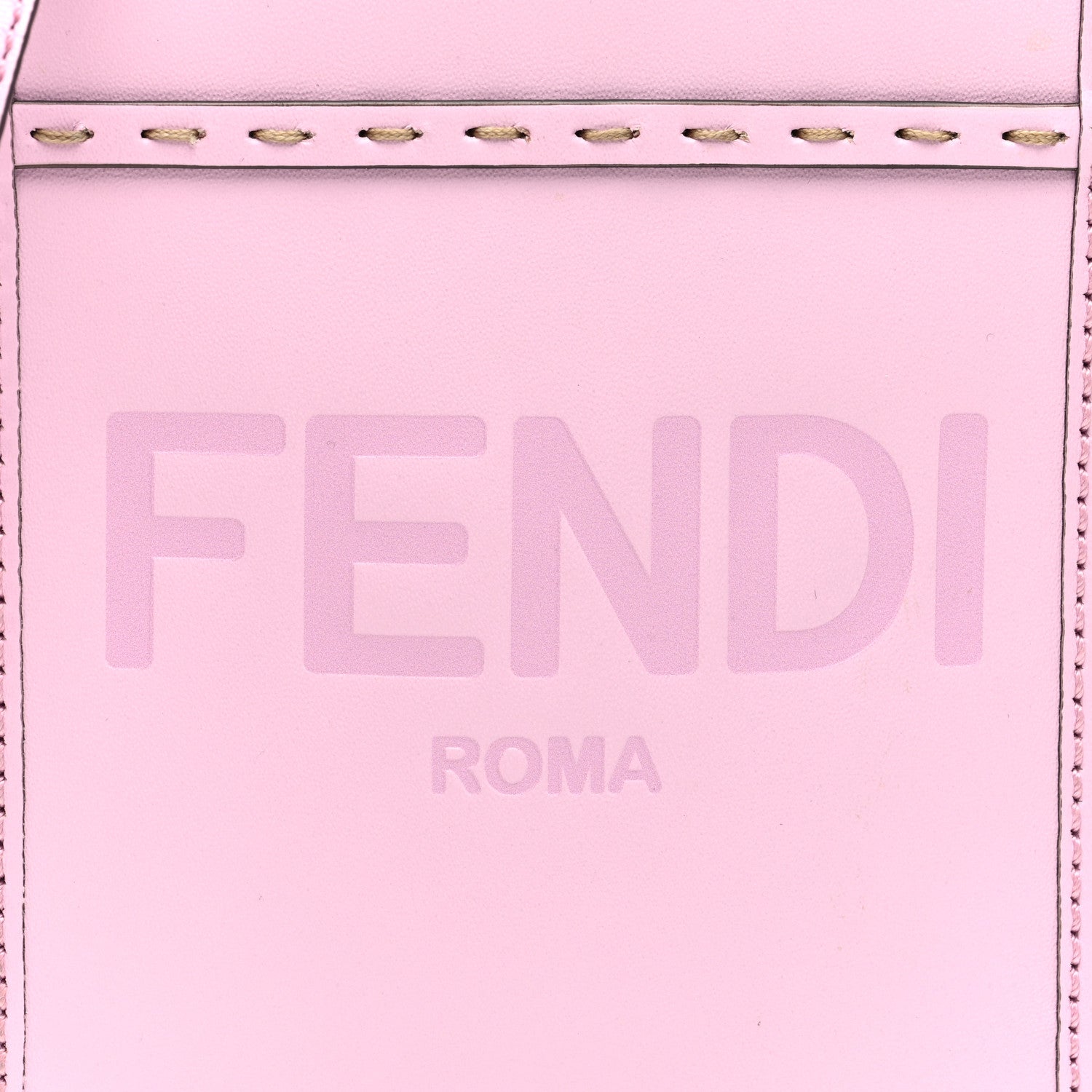 Fendi Vitello King Plexiglass Logo Embossed Mini Fendi Sunshine Shopper Tote Lavanda 8 of 10