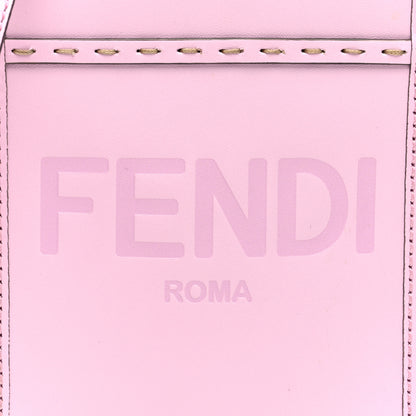 Fendi Vitello King Plexiglass Logo Embossed Mini Fendi Sunshine Shopper Tote Lavanda 8 of 10