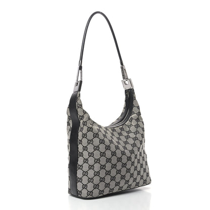 Gucci Monogram GG Small Clasp Hobo Black 2 of 9