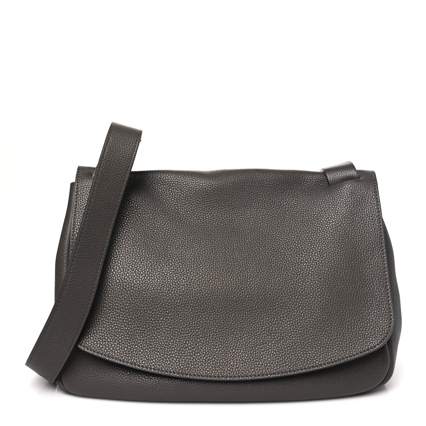 Calfskin Small Mail Bag Ash Grey