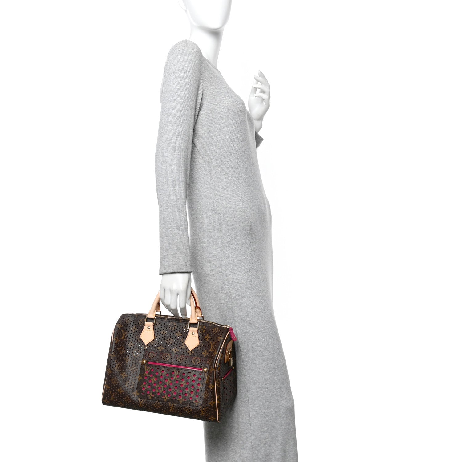 Louis Vuitton Monogram Perforated Speedy 30 Fuchsia 3 of 17