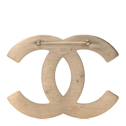 Chanel Enamel CC Brooch Turquoise Gold 3 of 11