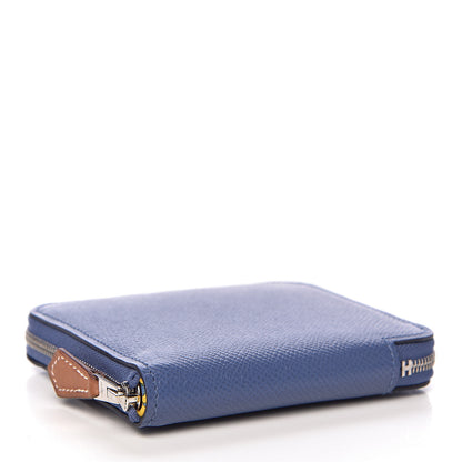 Hermes Epsom Silk'In Compact Wallet Bleu Brighton 4 of 7