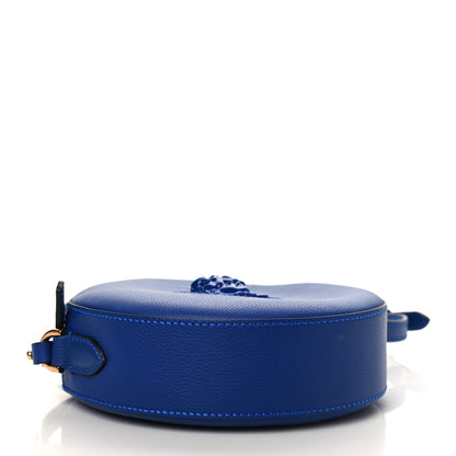 Versace Calfskin La Medusa Round Camera Bag Blue 4 of 6