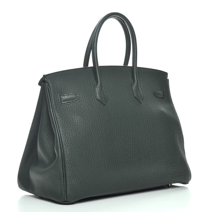 Hermes Fjord Birkin 35 Vert Fonce 3 of 10
