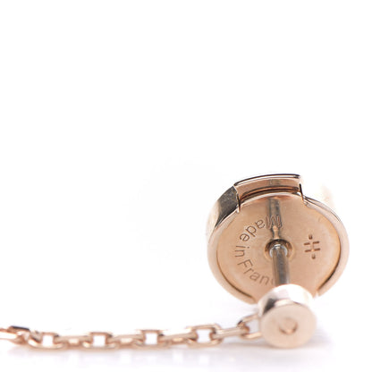 Hermes Rose Gold Lacquered Farandole Drop Earrings Pervenche 4 of 4