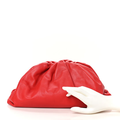 Bottega Veneta Smooth Butter Calf The Pouch Oversized Clutch Bright Red 2 of 10