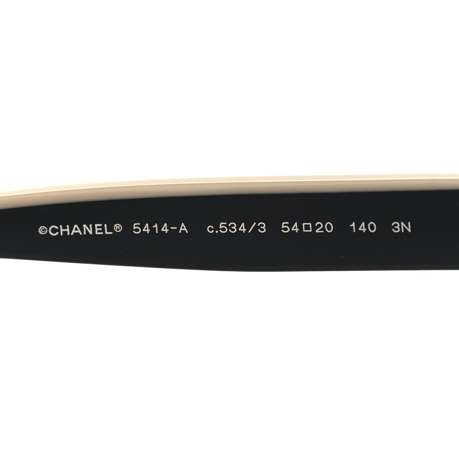 Chanel Acetate CC Butterfly Sunglasses 5414-A Black Beige 5 of 8