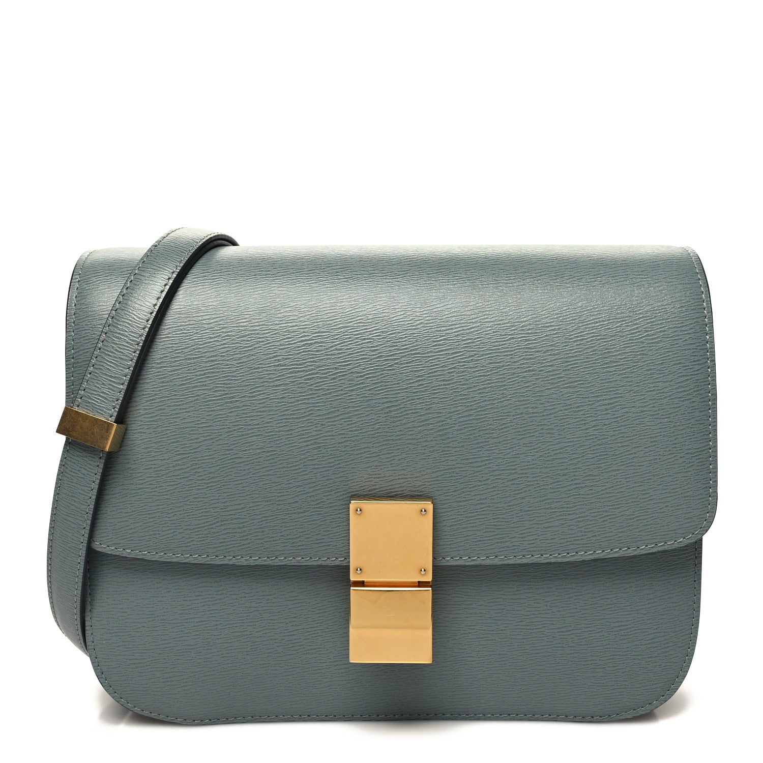 Celine Liege Calfskin Medium Classic Box Flap Bag Storm 1 of 11