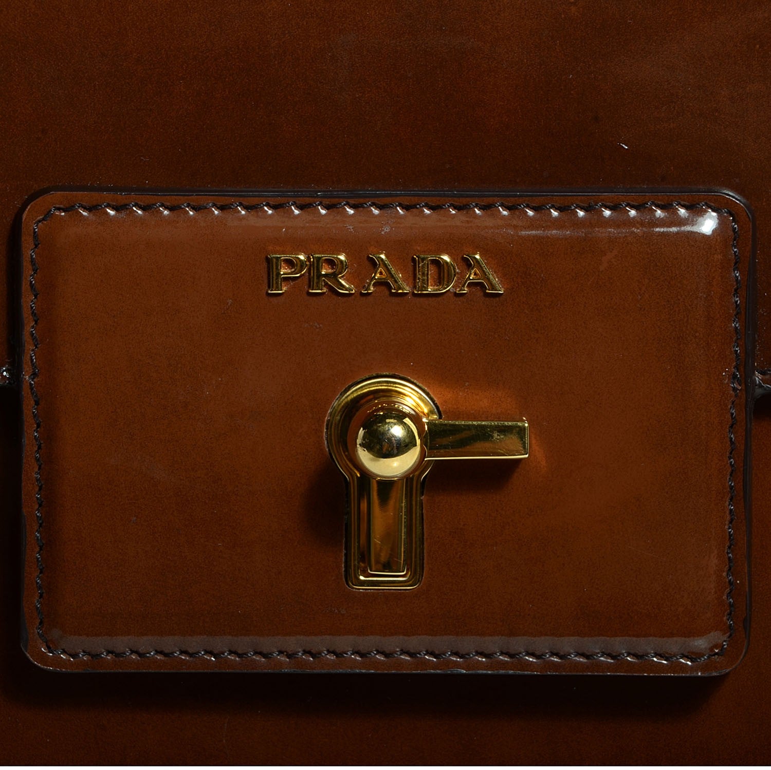 Prada Spazzolato Top Handle Bag Tobacco Fume 3 of 11
