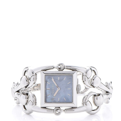 Gucci Stainless Steel Blue Mother of Pearl 20mm Signoria Quartz Watch 3 of 7