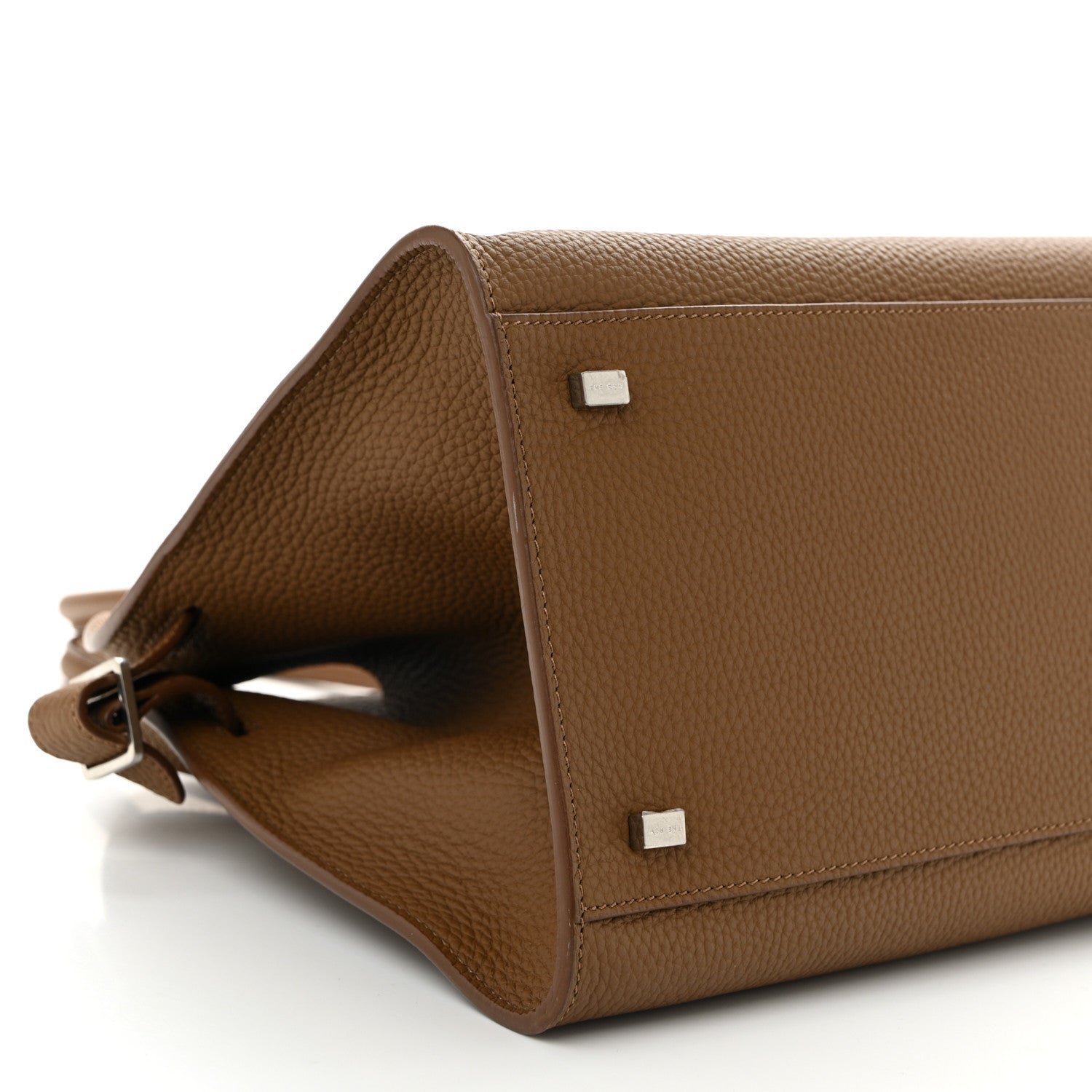 The Row Matte Grained Calfskin Soft Margaux 12 Taupe 8 of 9