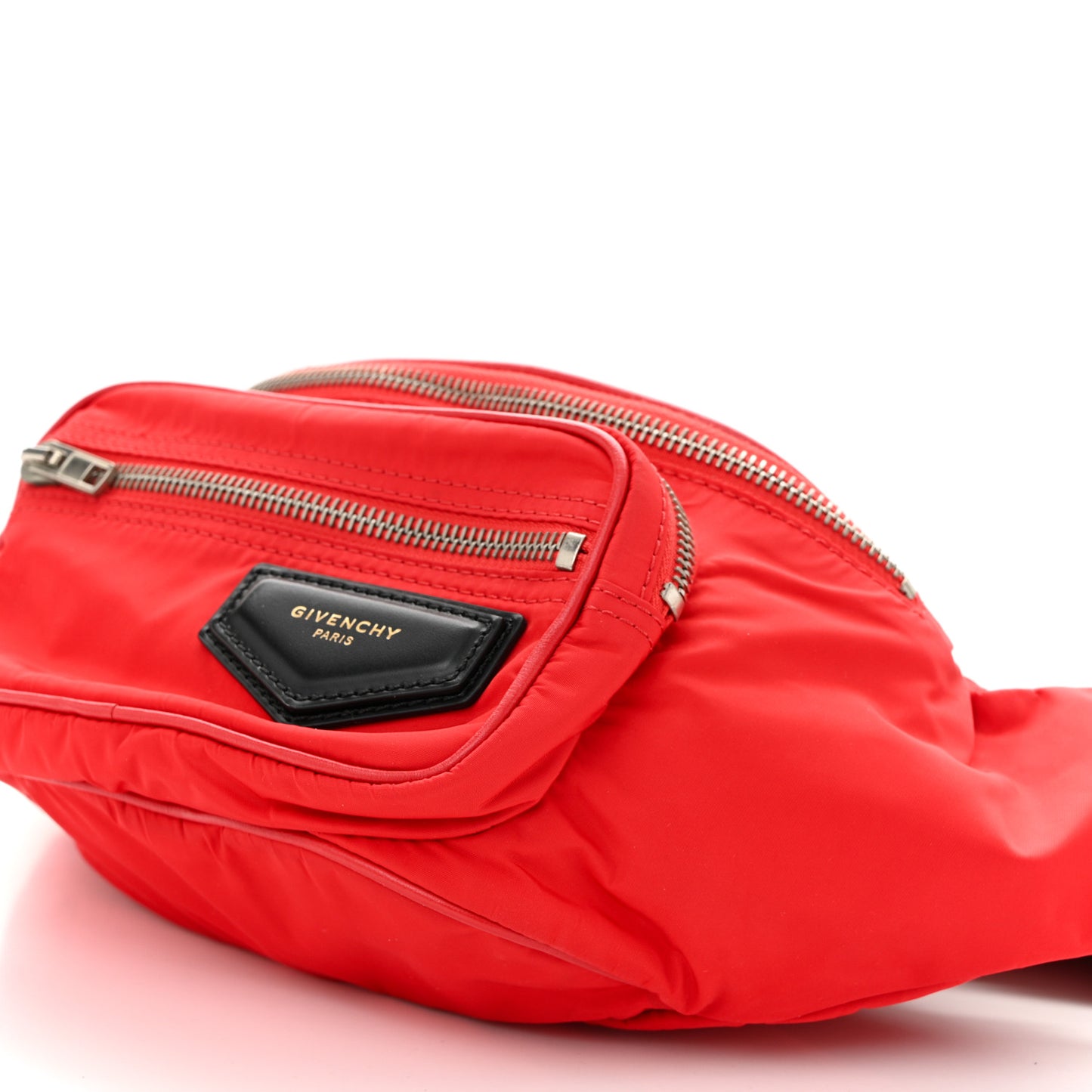 Nylon Logo Bum Bag Red