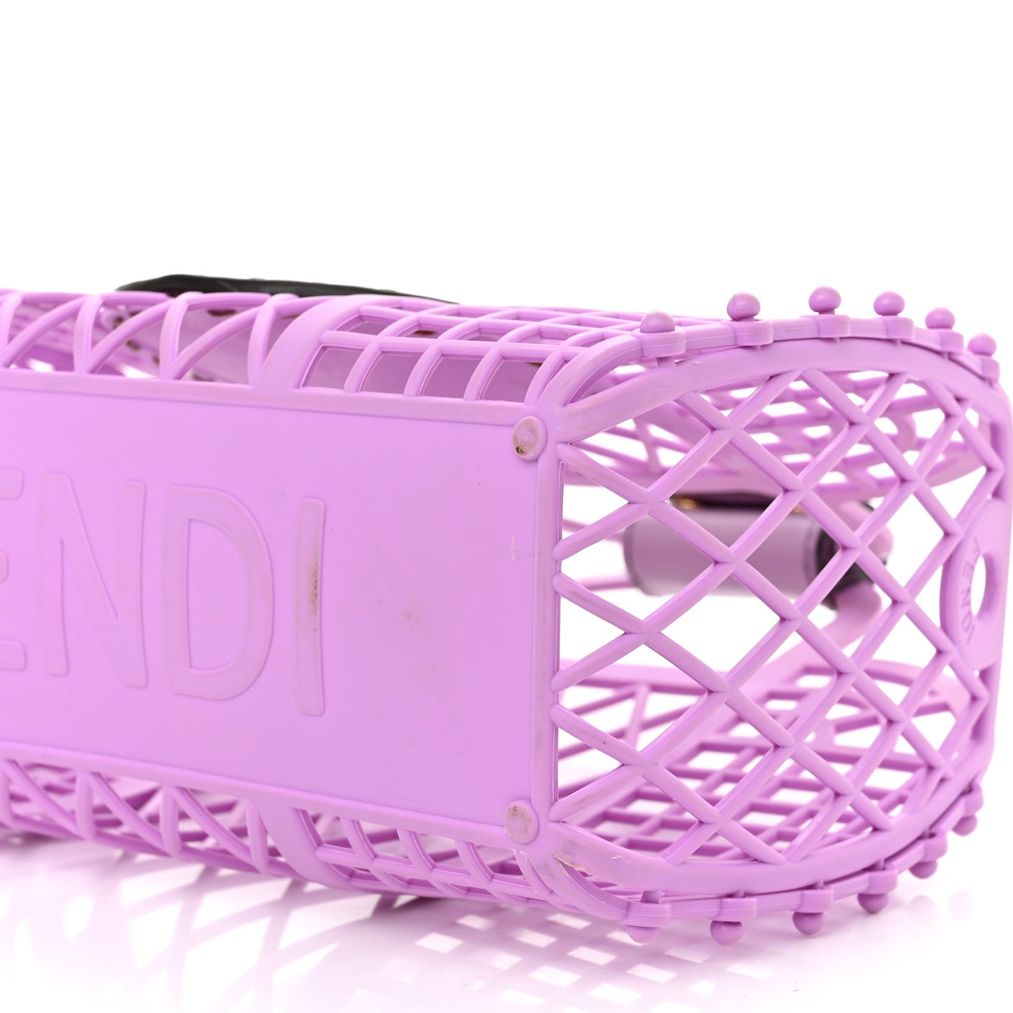 Recycled Plastic Vitello Liberty Matte Small Fendi Basket Violetta