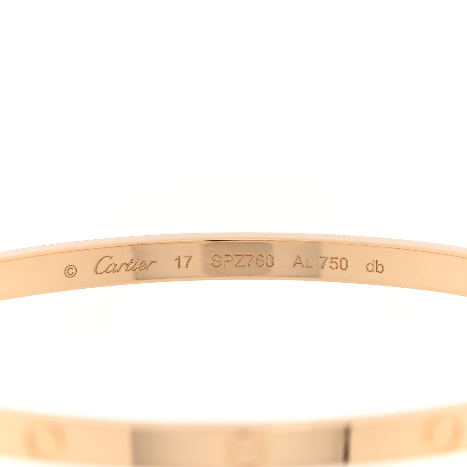 Cartier 18K Yellow Gold Small LOVE Bracelet 17 3 of 7